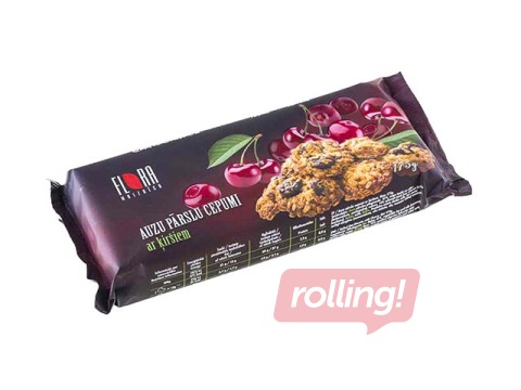 Cepumi Flora, auzu ar ķiršiem, 175g