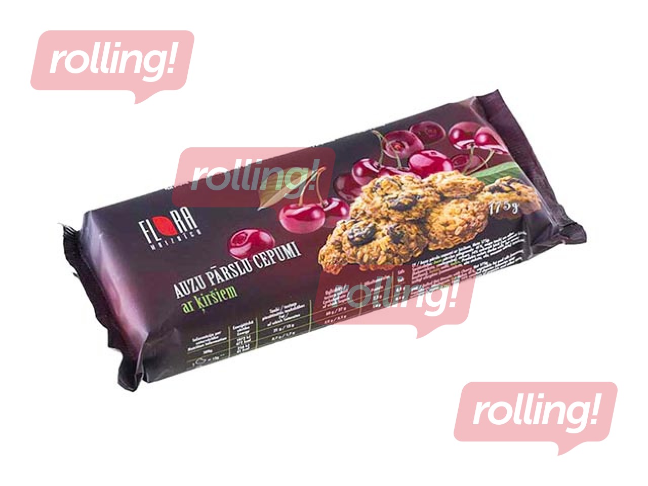 Kaeraküpsised Flora kirssidega, 175 g