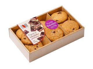 Cepumi Flora, smilšu ar šokolādes gabaliņiem, 220g