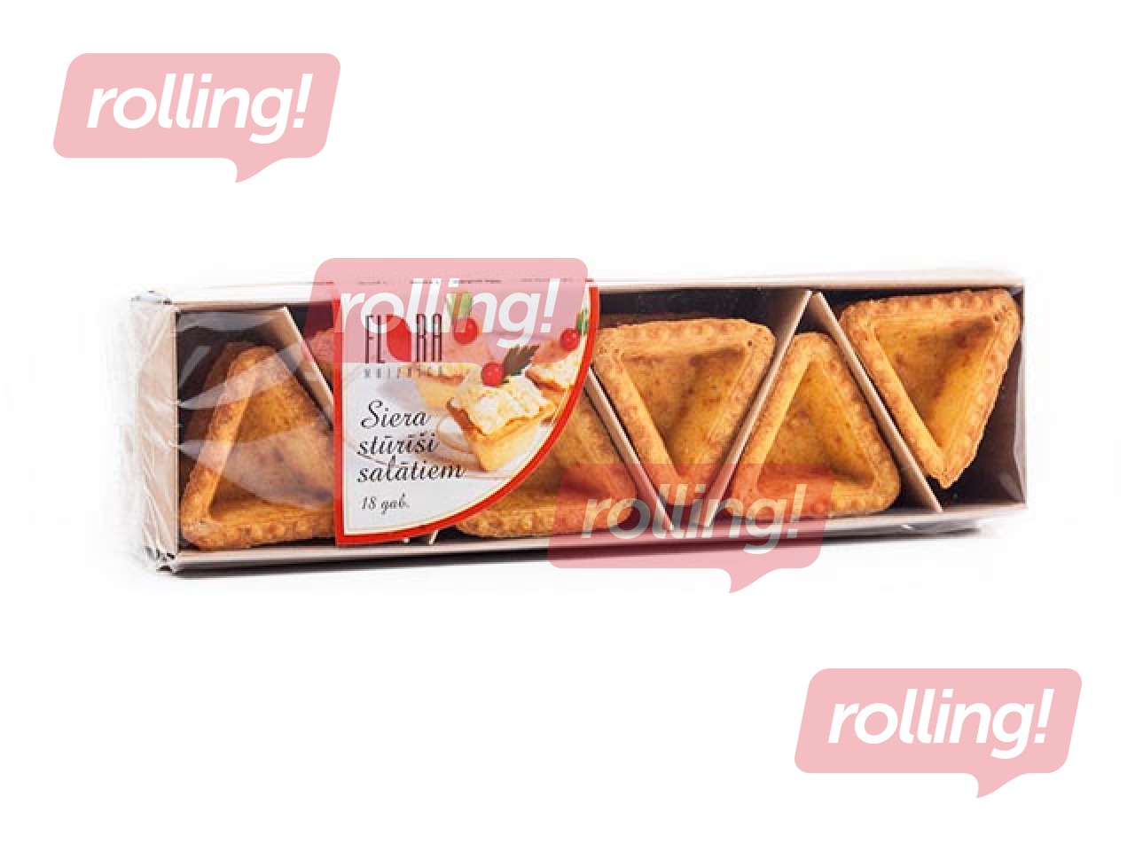 Baskets Flora triangles with cheese, 18 pieces, 115 g