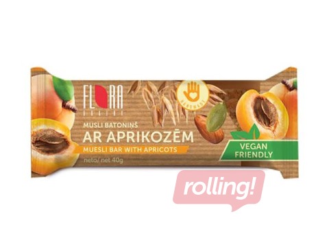 Muesli bar Flora with apricots, 40g