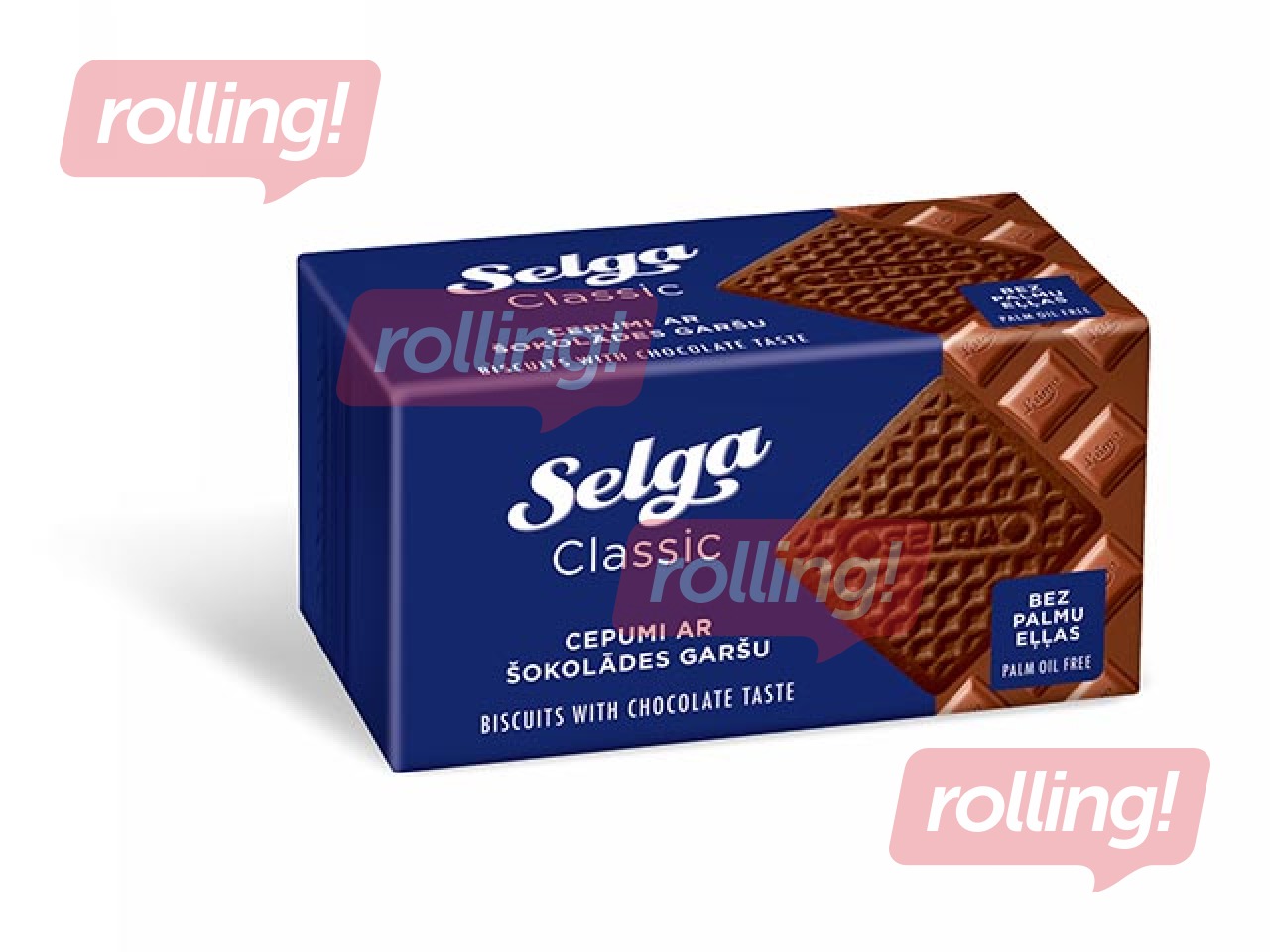 Biscuits with chocolate flavor Selga, 180 g