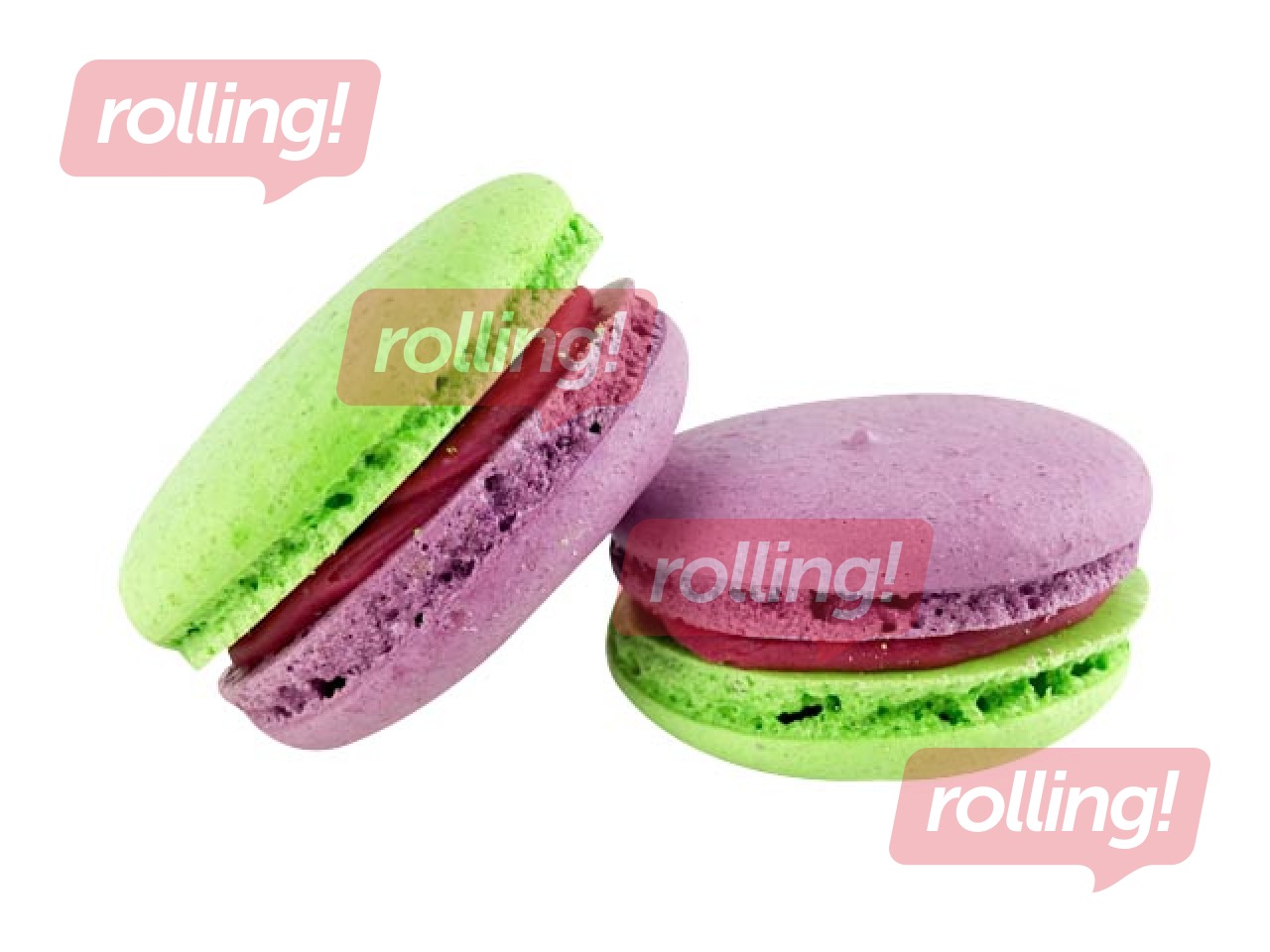 Macaroons Sala, blackcurrant, 6 pcs.