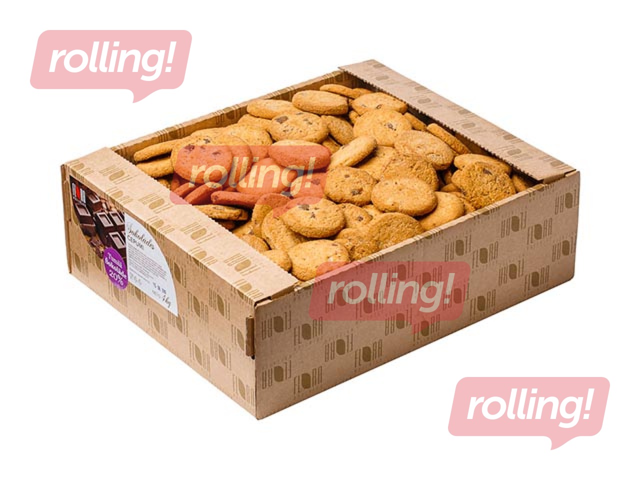 Biscuits Flora with chocolate pieces, 3kg 