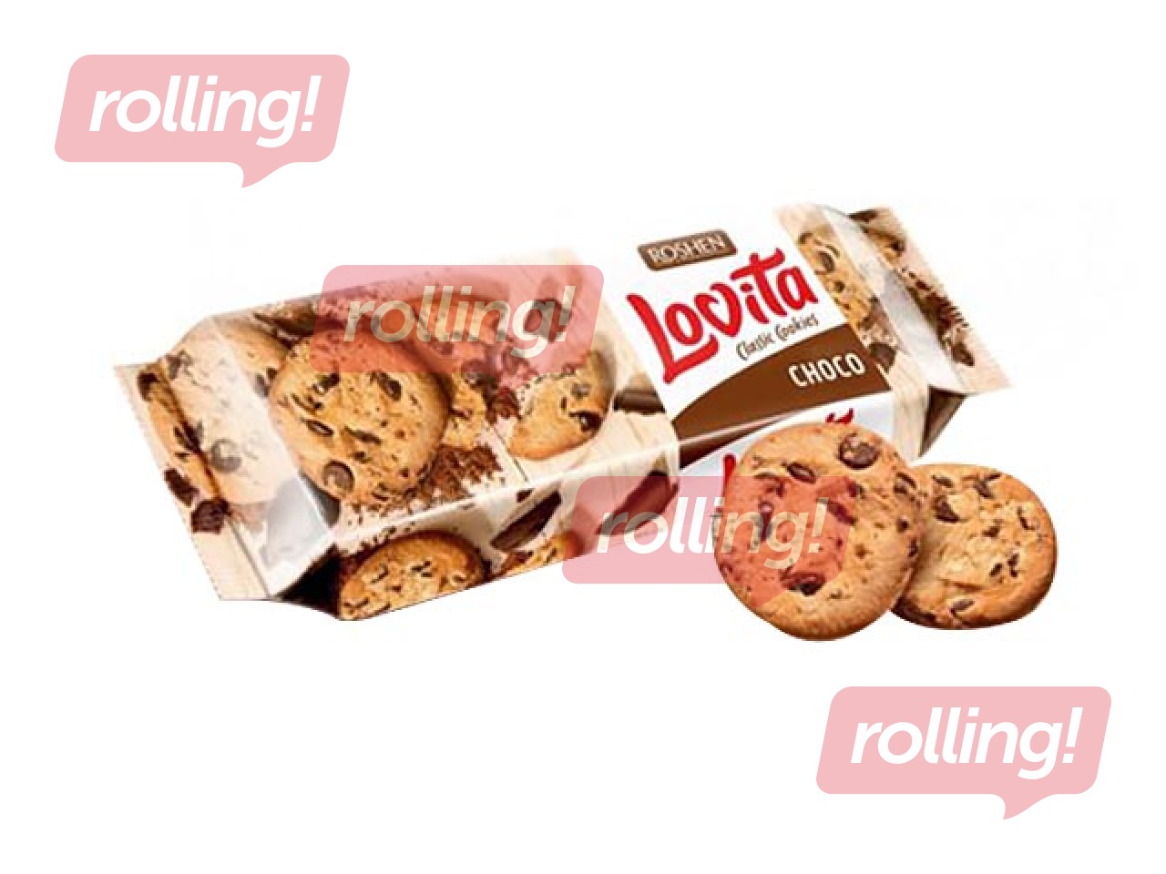 Küpsised Lovita šokolaaditükkidega, Roshen, 150 g