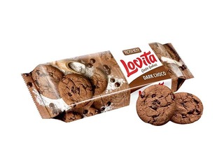 Biscuits Lovita with dark chocolate pieces, Roshen, 150g