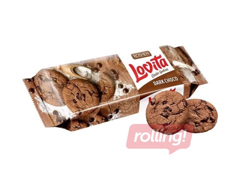 Печенье Lovita с кусочками темного шоколада, Roshen, 150 г