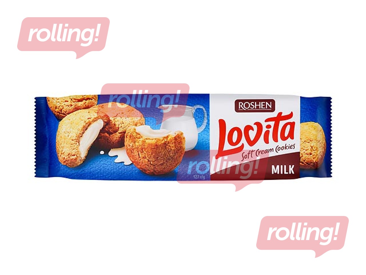 Küpsised Lovita Soft piimakreemi täidisega, Roshen, 127 g