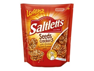 Cookies salty crackers with seeds Lorenz Saltletts, 100 g