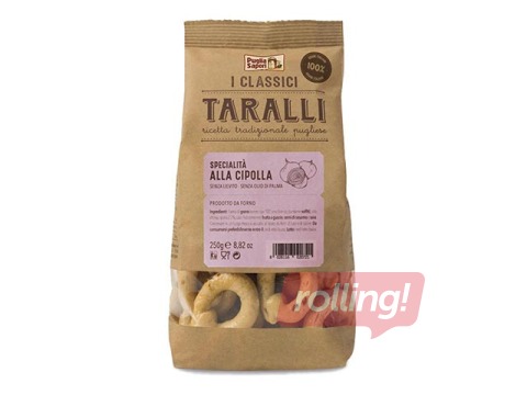 Itāļu uzkoda Tarallini ar sīpoliem, 200g