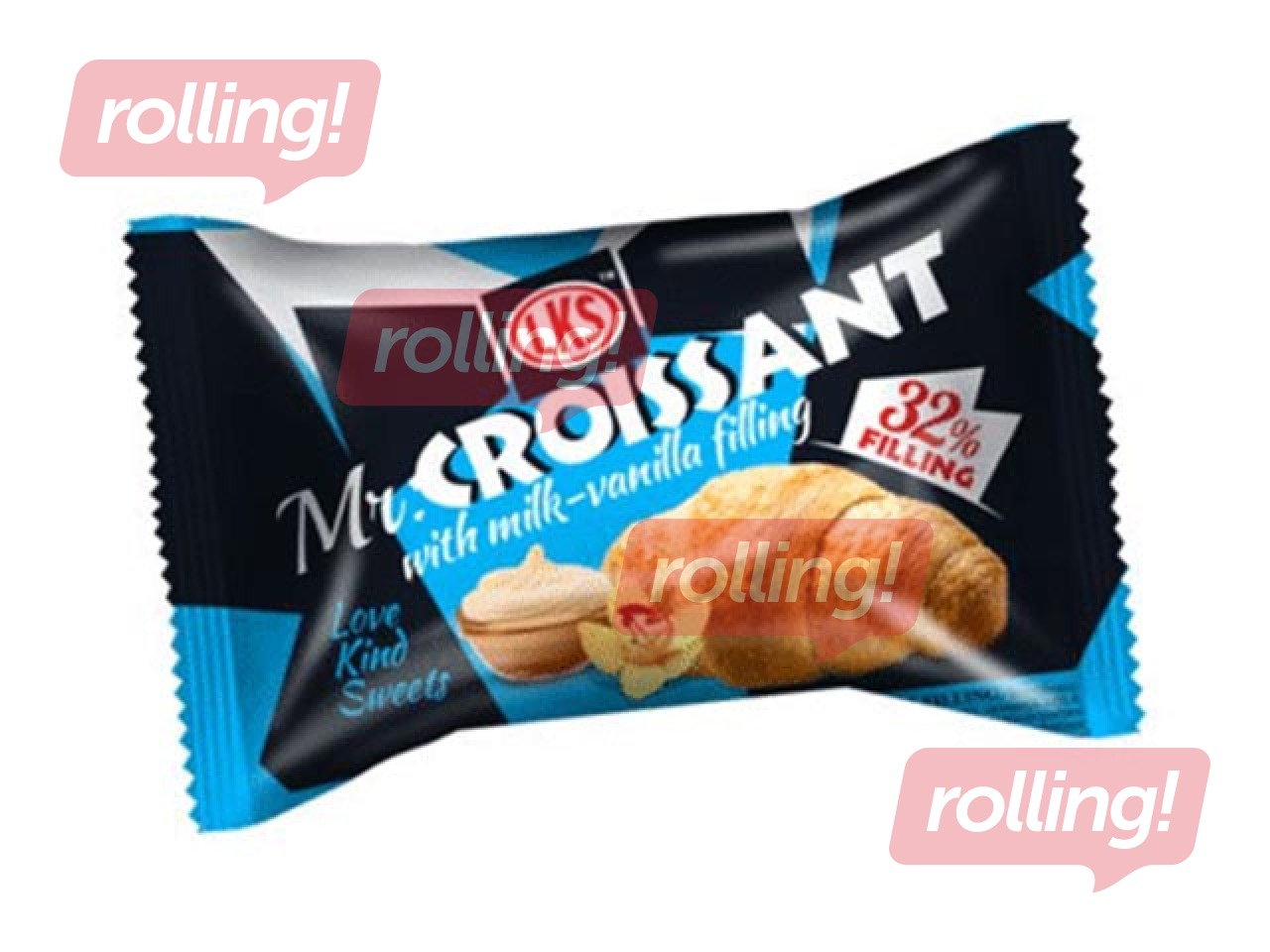 Kruasan Mr.Croissant, piima-vanilje täidisega, 45g