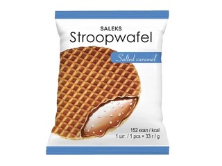 Stroopwafel, с соленой карамельной начинкой, 33г