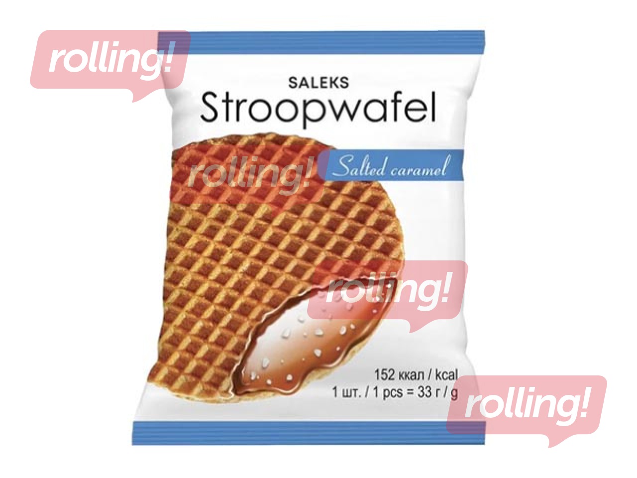 Vafeles Stroopwafel ar sāļās karameles pildījumu, 33g