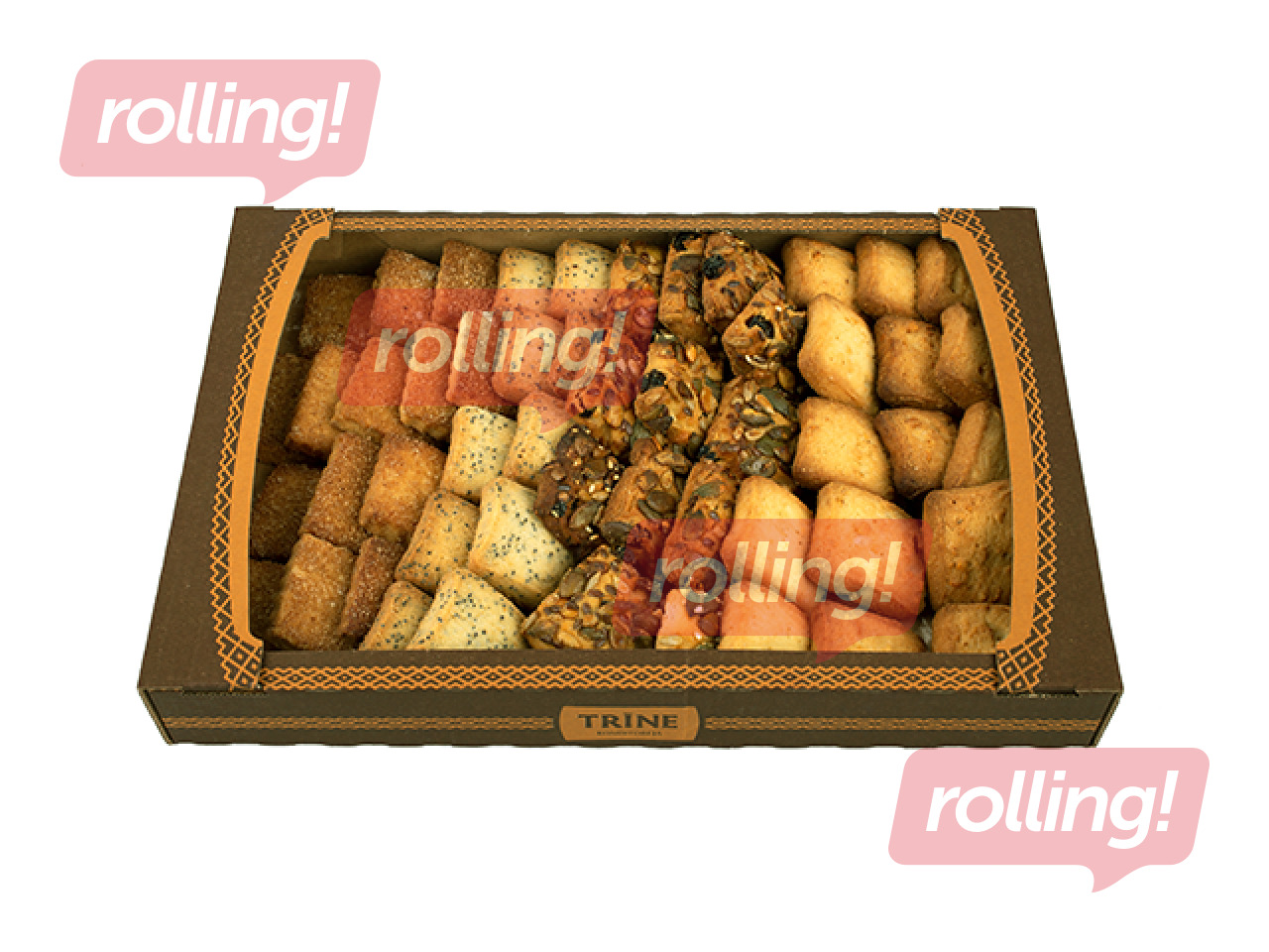 Küpsised, TRĪNE, liivataigna assortii, 600g