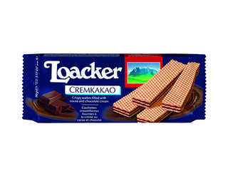 Вафли Loacker, Classic Chocolate, 90г