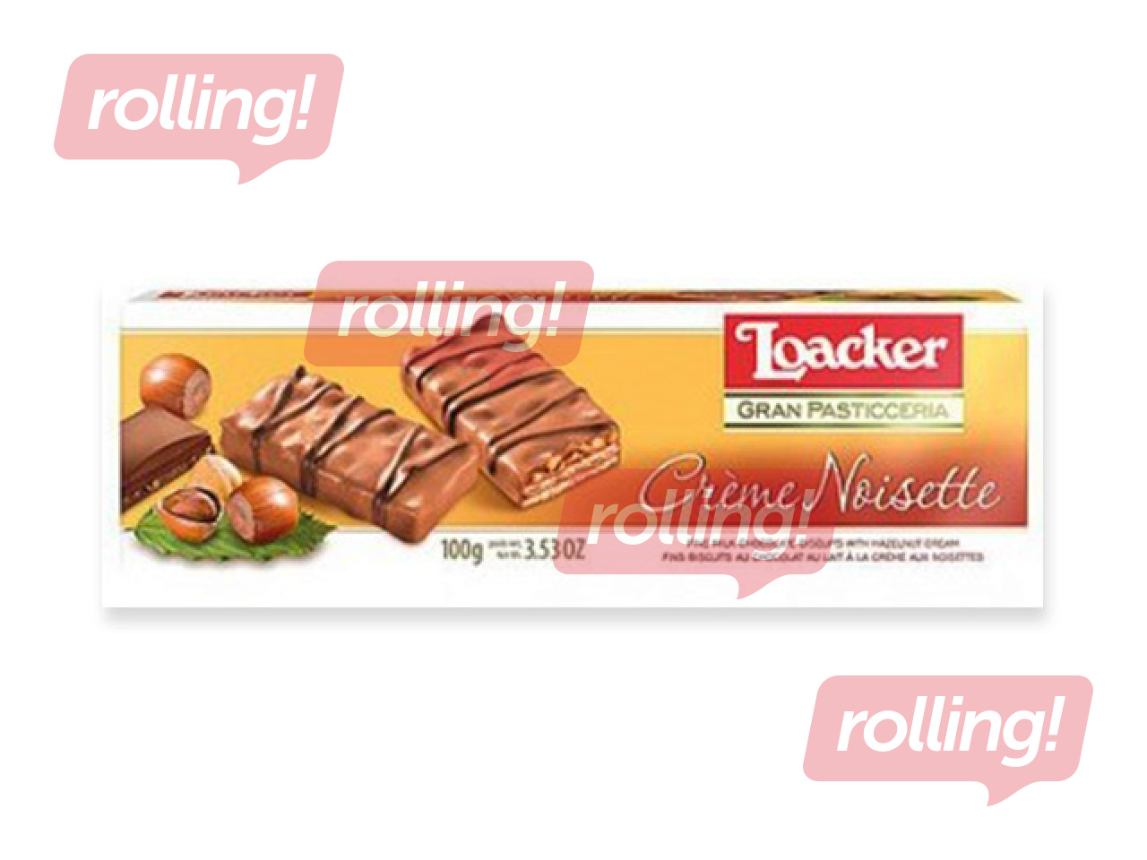 Vafeles Loacker Pastisseria Creme Noisette, 100g
