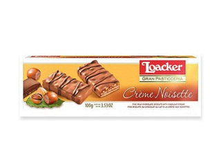 Вафли Loacker, Pastisseria Creme Noisette, 100г