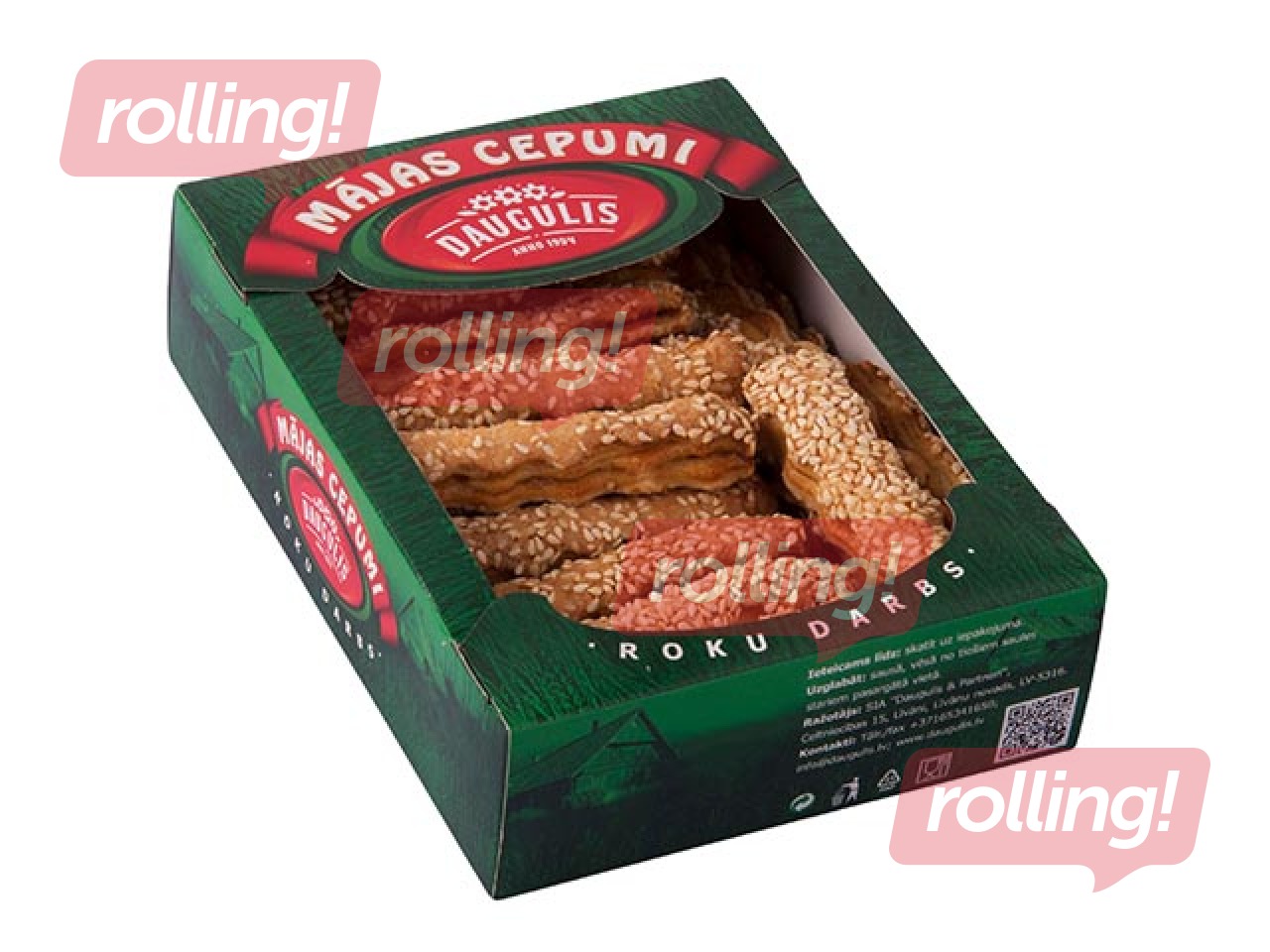 Kodus küpsised Daugulis, seesamiseemnetega, 250g