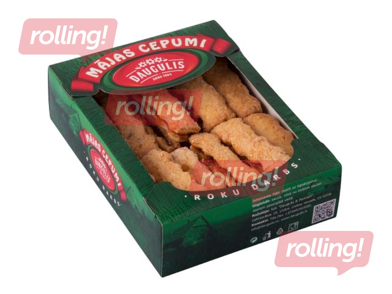 Home Cookies Daugulis, with pineapple pieces, 250g