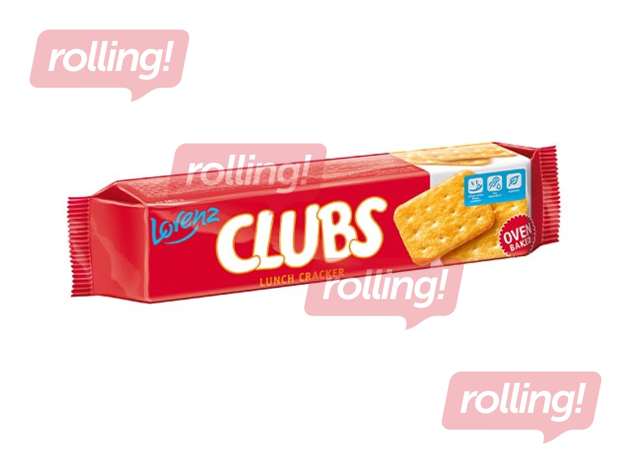 Krekeri Lorenz, Lunch Clubs, sālīti, 180g 