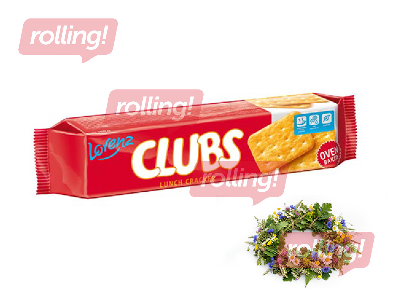 Soolased kreekerid Lorenz, Lunch Clubs, 180g +Jaanipäeva kingitus!