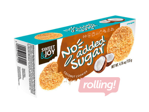 Sweet & Joy Sugar-Free Cookies with 10% Coconut Flakes 135 g