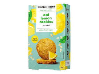 Oat Cookies, The Beginnings, Lemon Flavour, 80g