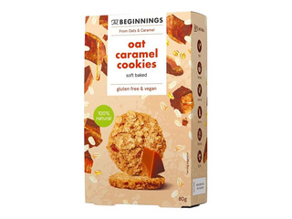 Oat Cookies, The Beginnings, Caramel Flavour, 80g