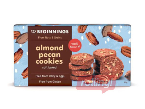 Cookies, The Beginnings, with Almonds & Pecans, 80g