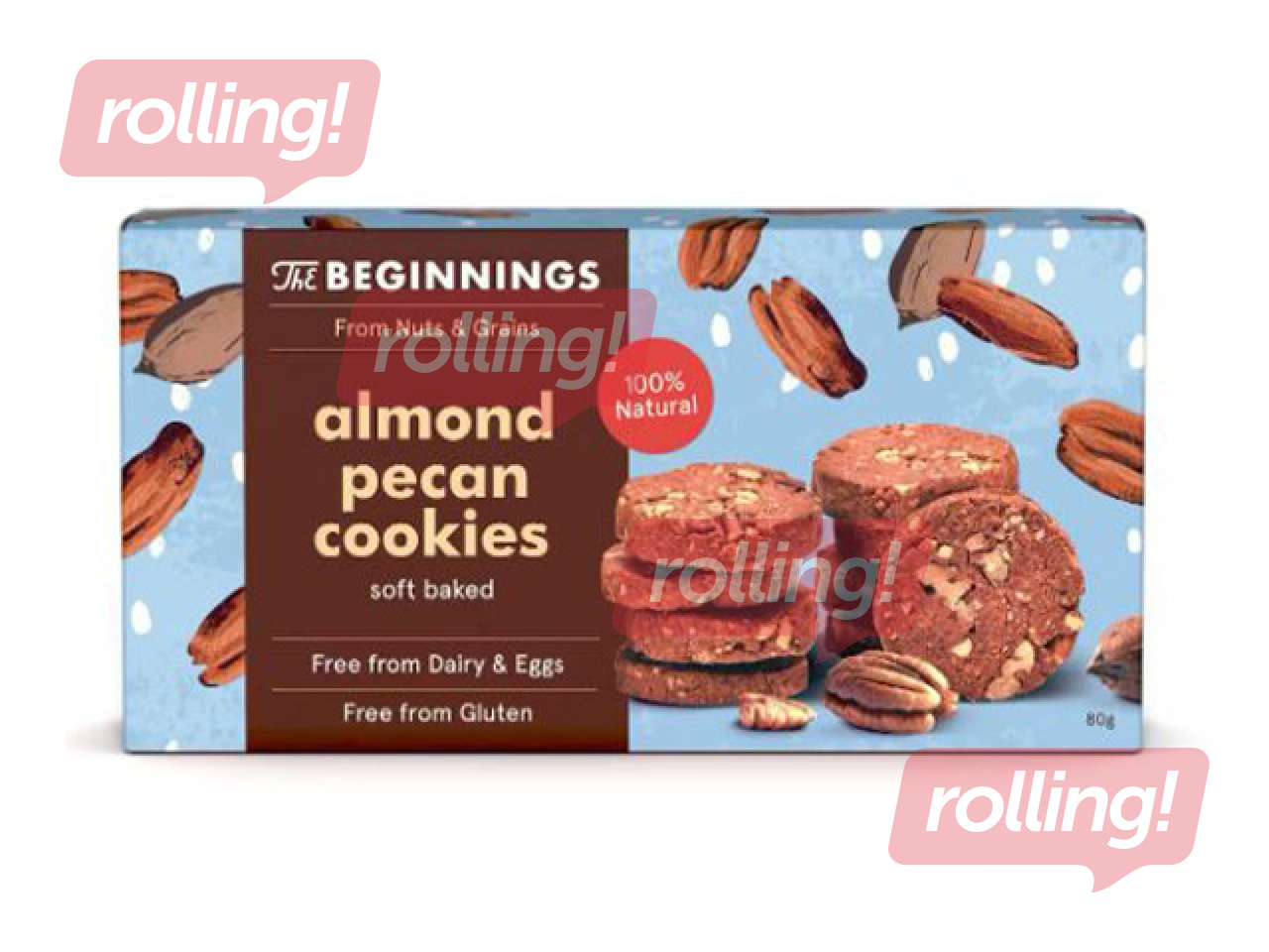 Cookies, The Beginnings, with Almonds & Pecans, 80g