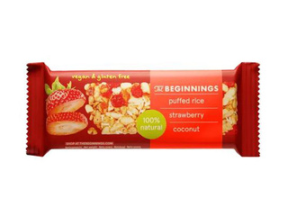 Bar The Beginning, muesli, gluten free, with strawberries, 20g