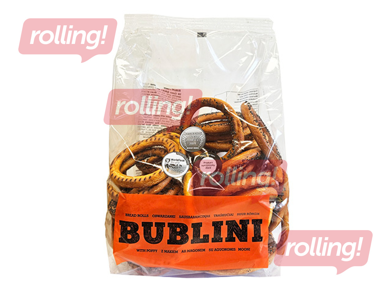 Kuivküpsised Bublini, mooniseemnetega, 375g