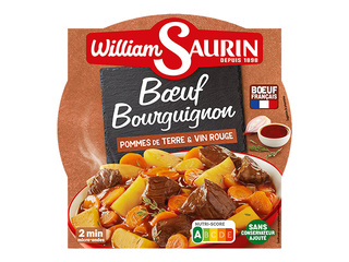 Тушёная говядина в соусе из красного вина от шеф-повара William Saurin, лоток, 300г