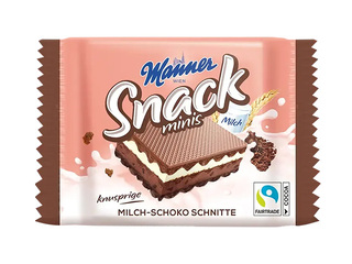 Vahvlid Manner piima–pähklikreemiga, 25g