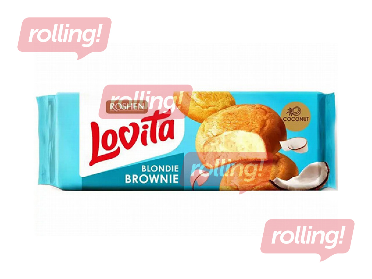 Küpsised Lovita Blondie Brownie kookosega, Roshen, 152g