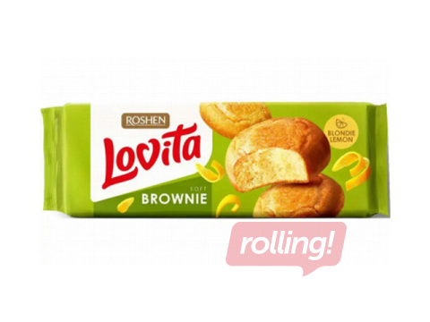 Cookies Lovita Blondie Brownie with lemon, Roshen, 152g