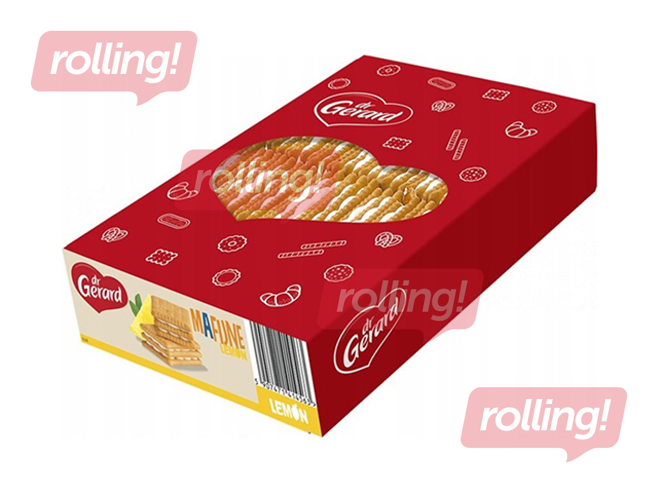 Cookies Dr. Gerard, Magic Lemon with lemon-flavoured cream, 800g