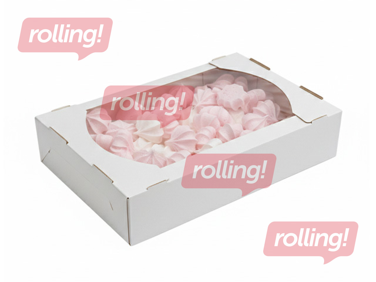 Meringue cookies PB Bēne, white and pink, 200g
