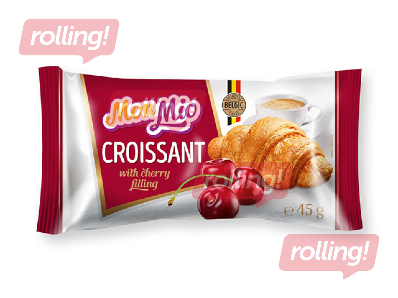 Croissant Mon Mio with cherry filling, 45g