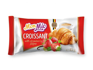 Croissant Mon Mio with strawberry filling, 45g