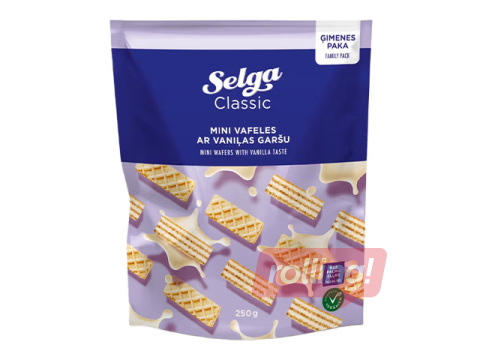 Mini vahvlid Selga, vanilli, 250g