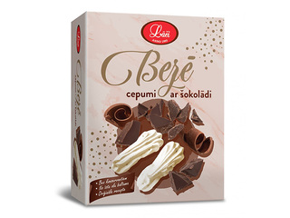 Küpsised Lāči, besee, šokolaadiga, 60g