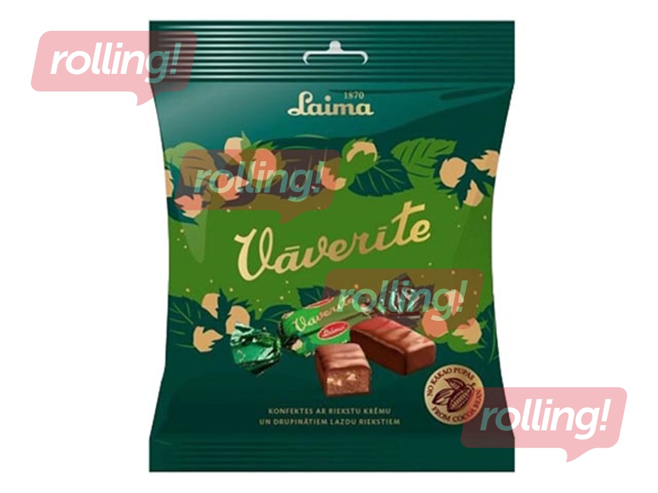 Šokolaadikommid Vāverīte, Laima, 160 g