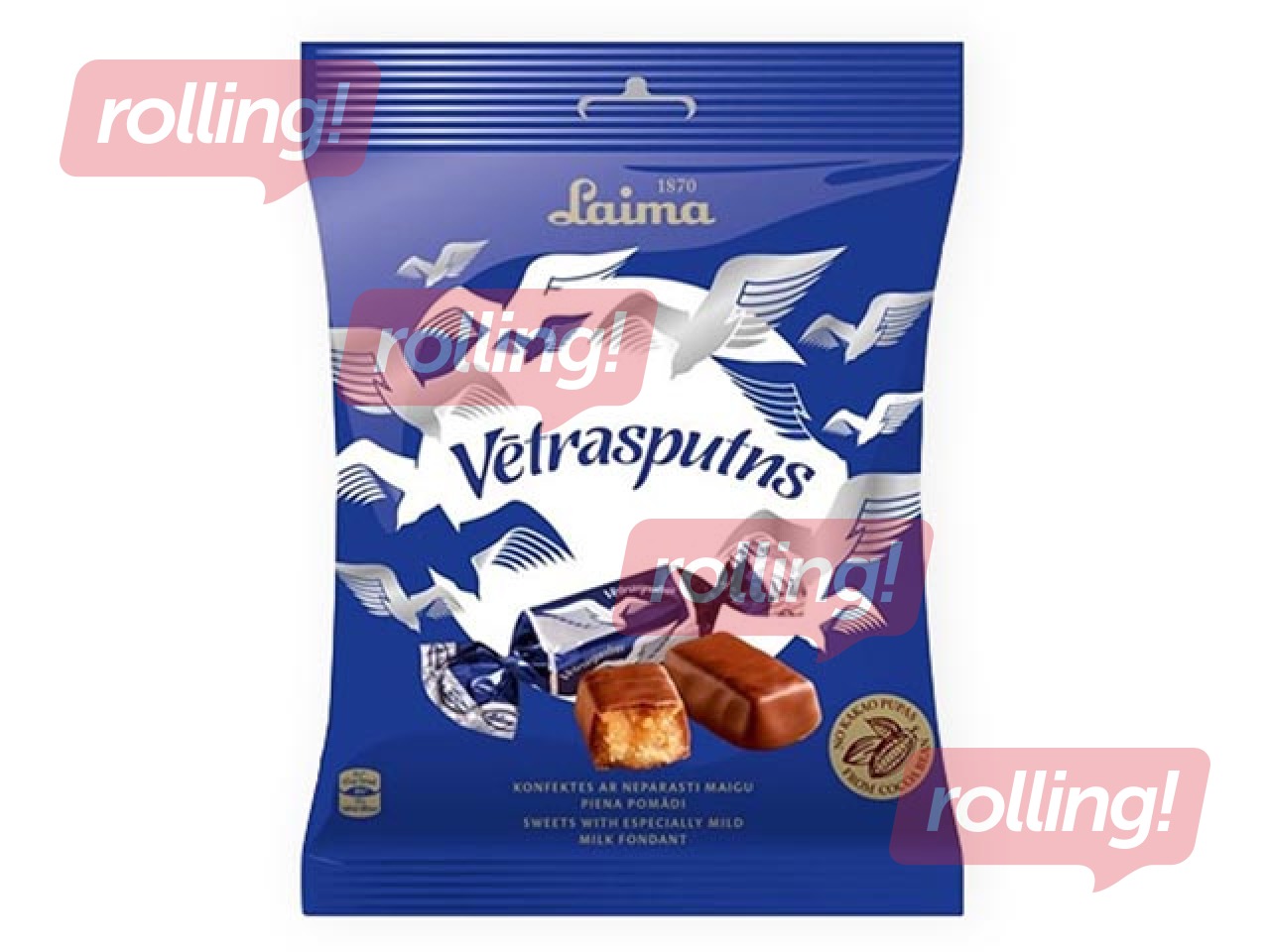 Šokolaadikommid Vētrasputns, Laima, 160 g