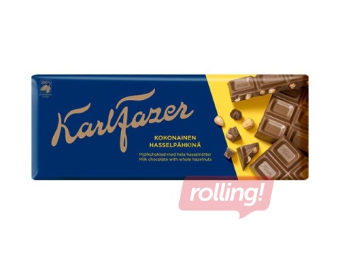 Milk chocolate with hazelnuts Karl Fazer, 200 g