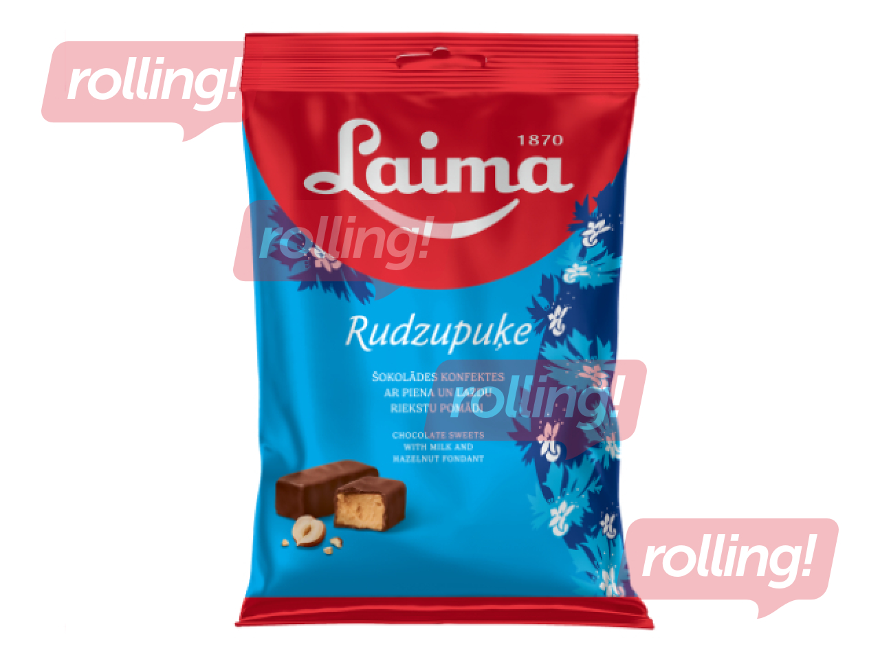 Šokolaadikommid Rudzupuķe, Laima, 160g