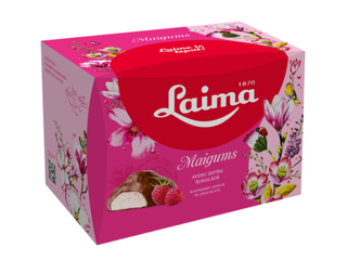 Vaarika sefiir šokolaadis Laima, kinkekarbis, 185g