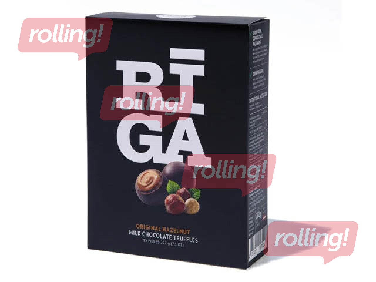 Трюфели из молочного шоколада Pure Chocolate с начинкой из фундука и бисквитного крема, 202г