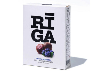 Piimašokolaadi trühvlid Pure Chocolate mustikajogurti kreemitäidisega, 202g