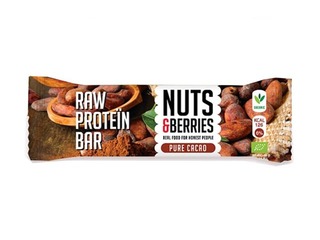 Batoniņš Raw Protein, kakao Bio, 30g